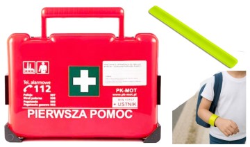 Apteczka BD-2 DIN 13157 z ustnikiem i wieszakiem