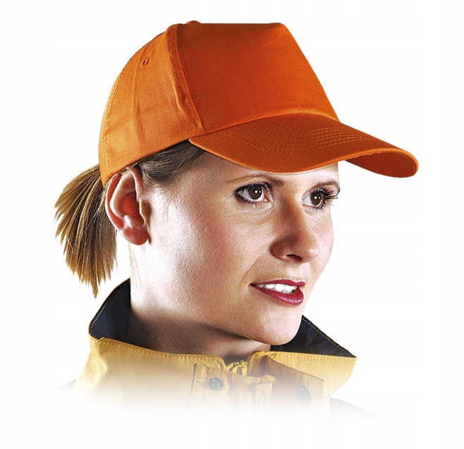 Czapka z daszkiem pomarańczowy