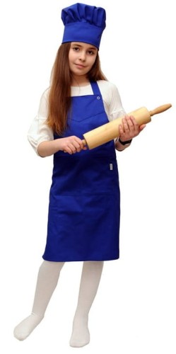 Fartuch przedni dzieciak niebieski