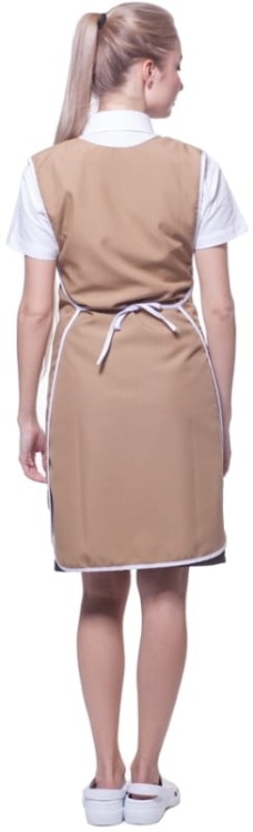 Fartuch damski Ola beżowa - zdjęcie 3