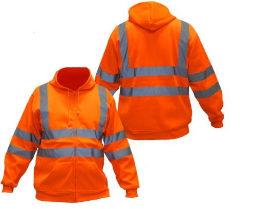 MERKURY – bluza robocza ostrzegawcza z kapturem i pasami odblaskowymi - zdjęcie 2