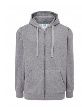 Bluza Dresowa z Kapturem Hood szara, zapinana na zamek