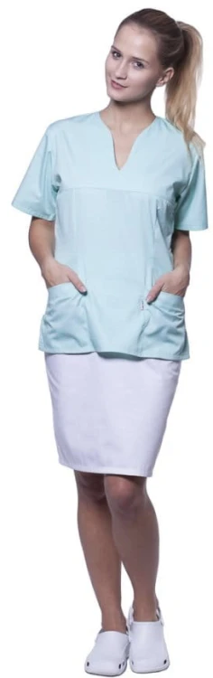 Bluza medyczna damska Ula - Wysokiej Jakości Odzież Medyczna - zdjęcie 4