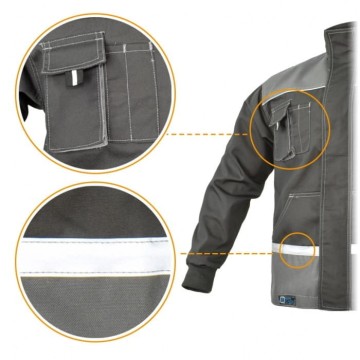 Bluza Robocza EUROCLASSIC 270g - Wzmocnienia Oxford, Odblaskowa - zdjęcie 2