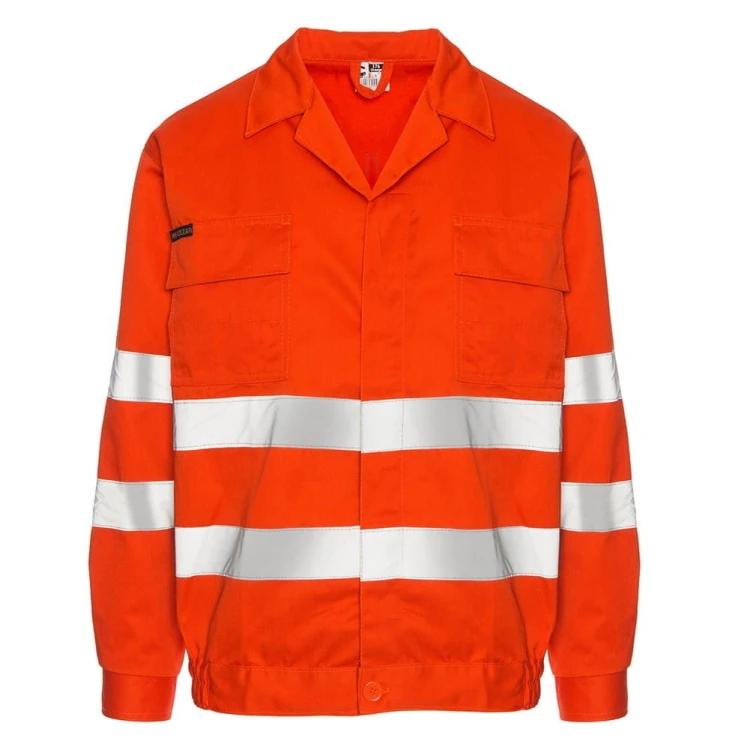 Bluza robocza ostrzegawcza z pasami CEZAR