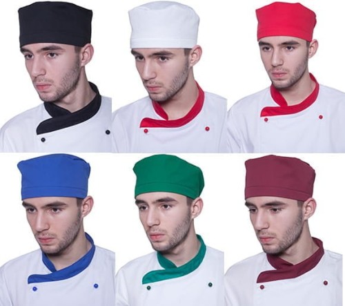 Czapka kucharska krótka z regulacją
