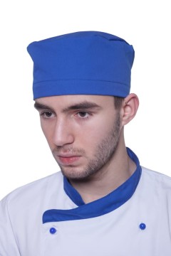 Czapka kucharska krótka z regulacją - zdjęcie 2