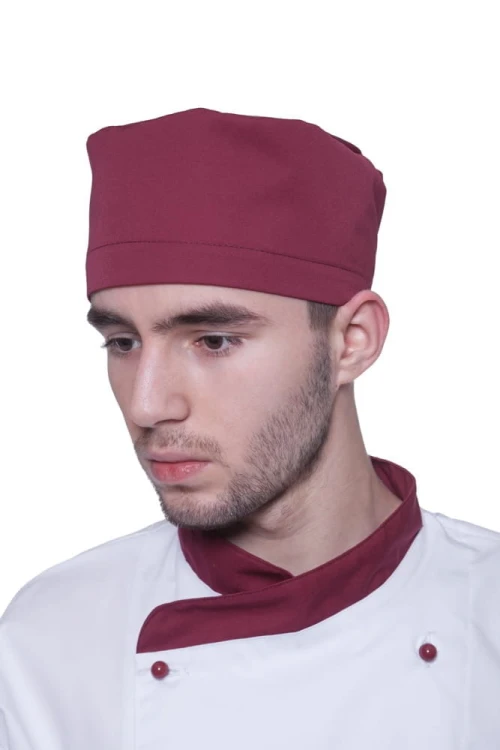 Czapka kucharska krótka z regulacją - zdjęcie 4