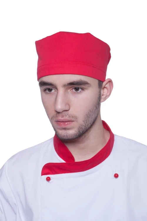 Czapka kucharska krótka z regulacją - zdjęcie 6