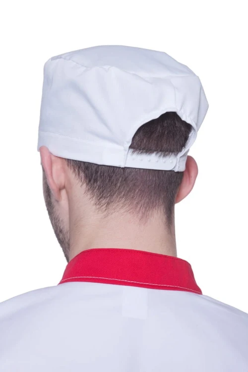 Czapka kucharska krótka z regulacją - zdjęcie 8