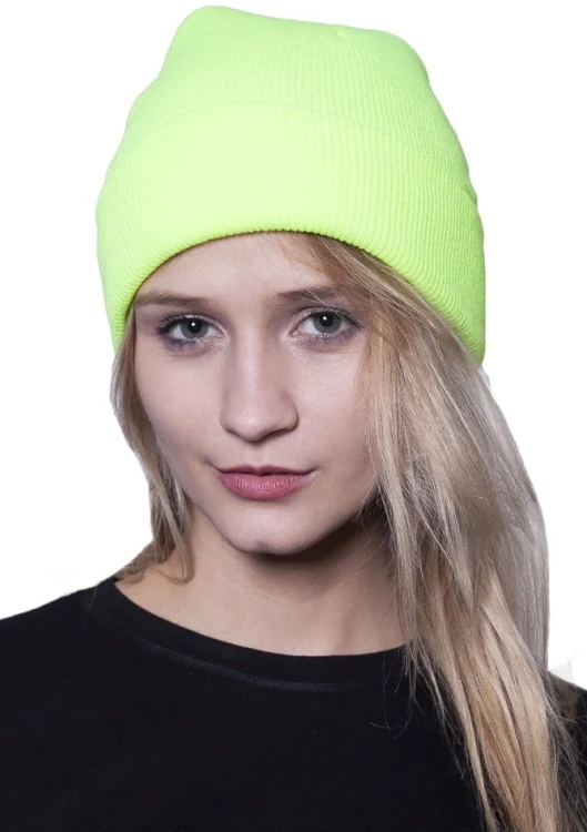 Czapka ocieplana wywijana FLUO - zdjęcie 5