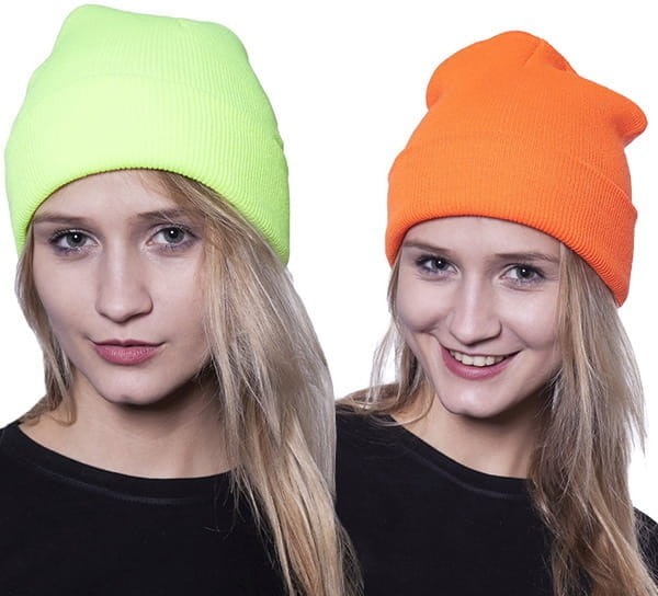 Czapka ocieplana wywijana FLUO - zdjęcie 11