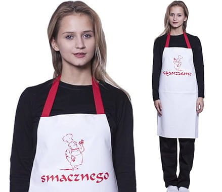 Fartuch wodood. wz.107 z nadrukiem Smacznego - zdjęcie 4