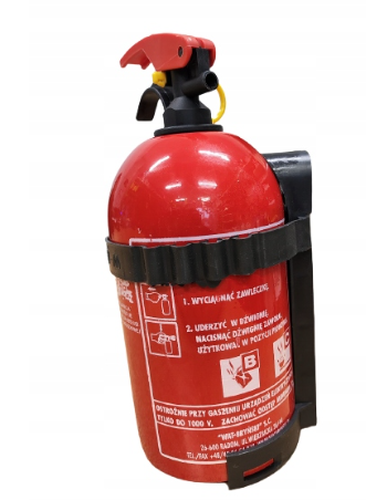 Zestaw Samochodowy: Gaśnica Proszkowa 1kg ABC + Trójkąt Ostrzegawczy - zdjęcie 2