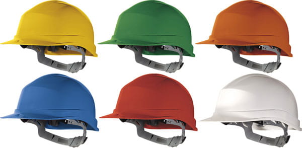 Kask Budowlany DELTA PLUS ZIRCON - Regulacja Pokrętłem, HDPE