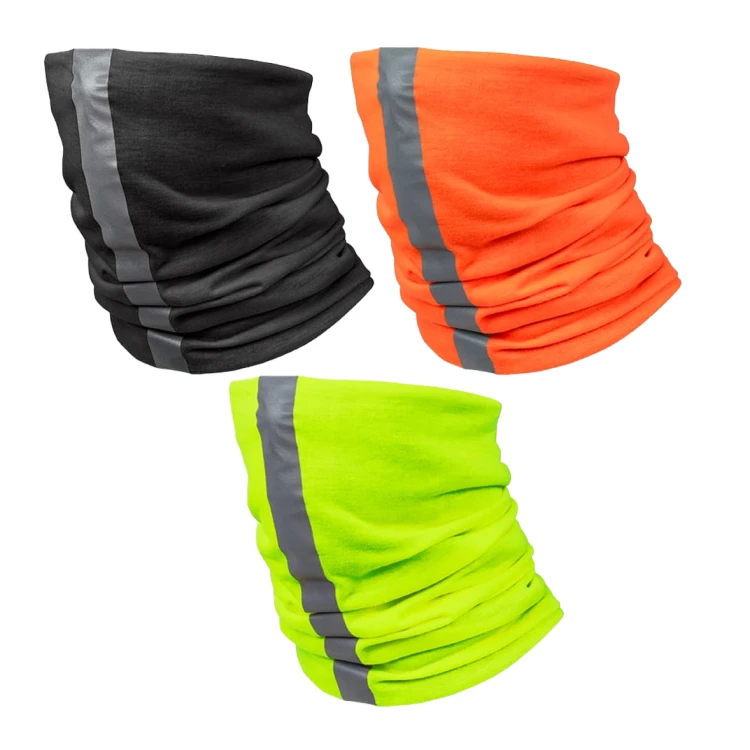 Komin Ocieplany VISCARF Czarny - Polarowy, Odblaskowy