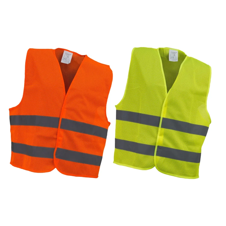 Kamizelka Ostrzegawcza URGENT URG-VEST Siatkowa Żółta - Odblaskowa, na Rzep