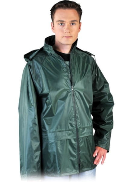 Kurtka Przeciwdeszczowa z Kapturem Klejone Szwy Wentylacja