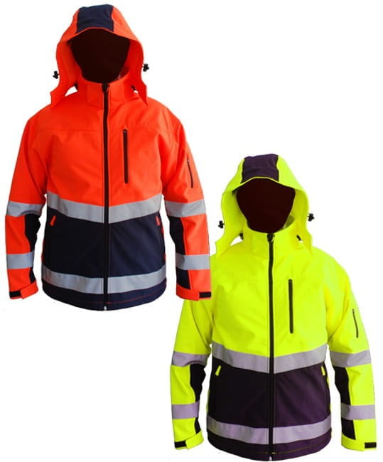 Kurtka Softshell SNOW HAWK – ostrzegawcza, ocieplana, EN 471, membrana 3000/3000