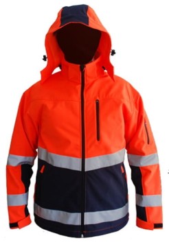 Kurtka Softshell SNOW HAWK – ostrzegawcza, ocieplana, EN 471, membrana 3000/3000 - zdjęcie 2