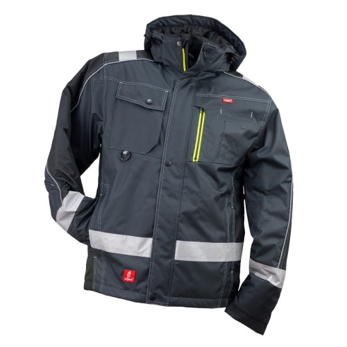 Kurtka Zimowa Robocza Męska Ocieplana URGENT GY-8369 z Kapturem - zdjęcie 2