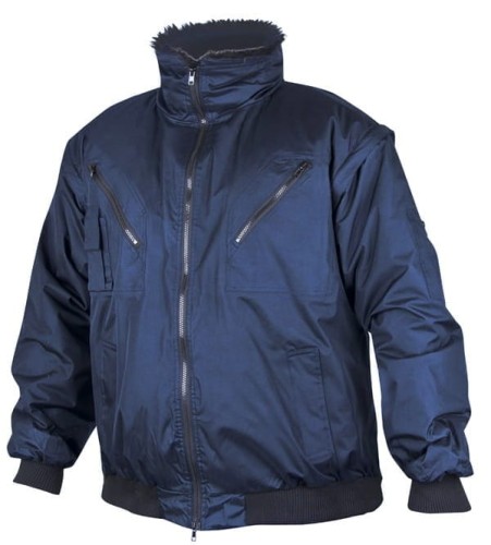 Kurtka Męska 3w1 HOWARD Czarna - Odpinane Futerko i Rękawy - zdjęcie 2