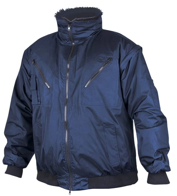 Kurtka Męska 3w1 HOWARD Czarna - Odpinane Futerko i Rękawy - zdjęcie 2