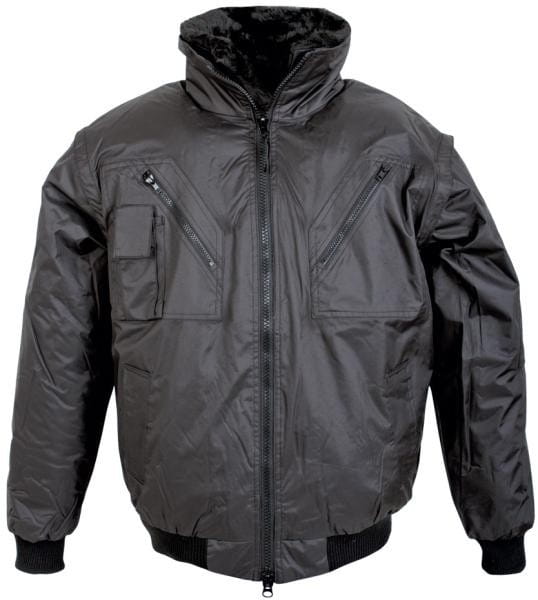 Kurtka Męska 3w1 HOWARD Czarna - Odpinane Futerko i Rękawy - zdjęcie 4