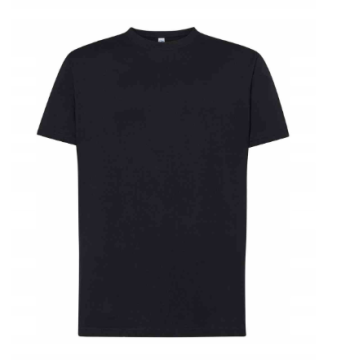 Bawełniany podkoszulek T-shirt męski, wzmocniony lycrą – 190 g/m²