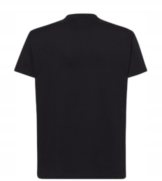 Bawełniany podkoszulek T-shirt męski, wzmocniony lycrą – 190 g/m² - zdjęcie 2