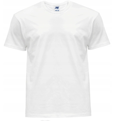 Bawełniany podkoszulek T-shirt męski, wzmocniony lycrą – 190 g/m² - zdjęcie 4