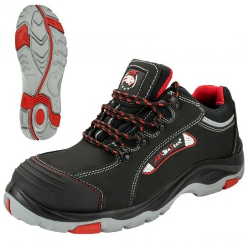 Półbuty Robocze BPNRED S3 SRC - Skóra Nubukowa, Stalowy Podnosek i Wkładka