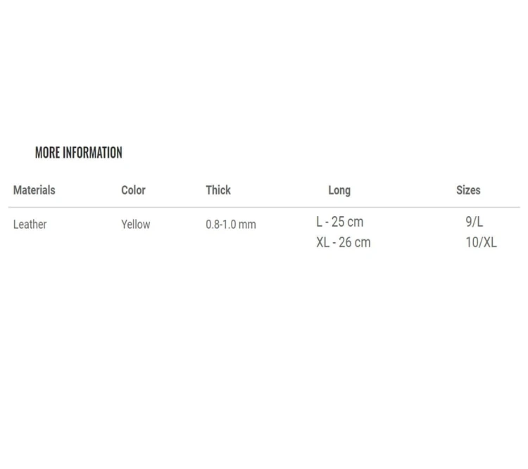 Rękawice Robocze JUBA 406VR2 Skóra Licowa Żółte - zdjęcie 10
