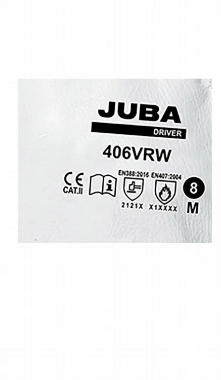 Rękawice Robocze JUBA 406VRW Skóra Licowa Białe - zdjęcie 8