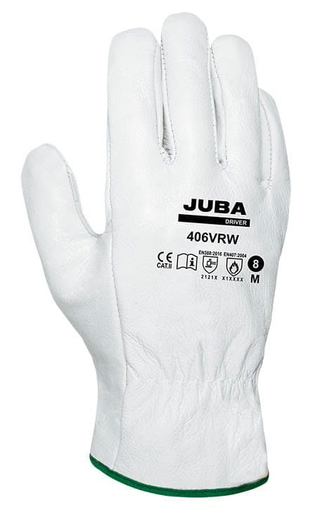 Rękawice Robocze JUBA 406VRW Skóra Licowa Białe - zdjęcie 10