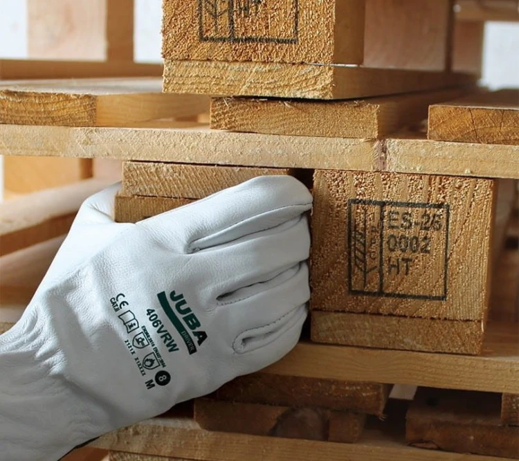 Rękawice Robocze JUBA 406VRW Skóra Licowa Białe - zdjęcie 11