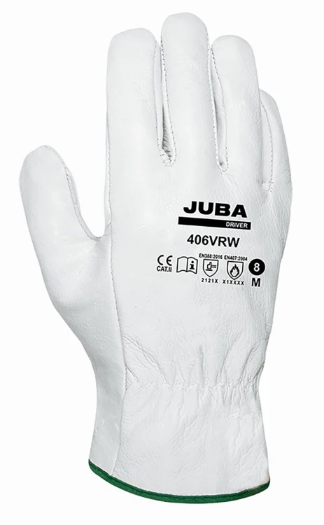 Rękawice Robocze JUBA 406VRW Skóra Licowa Białe - zdjęcie 13