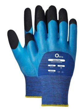 Rękawice Robocze BLUEFOM Powlekane Spienionym Lateksem - Podwójna Warstwa na Palcach