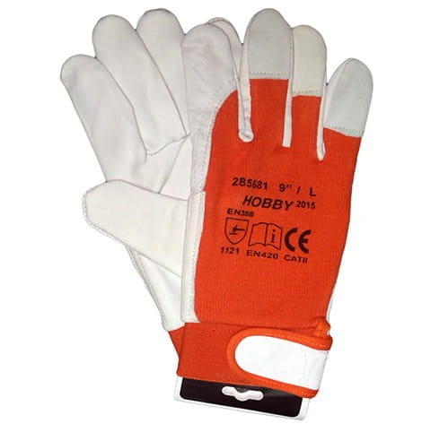 Rękawice Robocze ARDON HOBBY Skóra Kozia Kat.II - zdjęcie 4