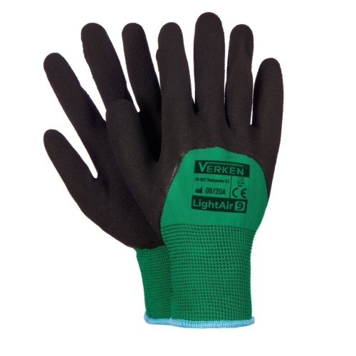 Rękawice Robocze LIGHTAIR Powlekane Spienionym Lateksem - Poliestrowe, Elastyczne, EN420 - zdjęcie 2