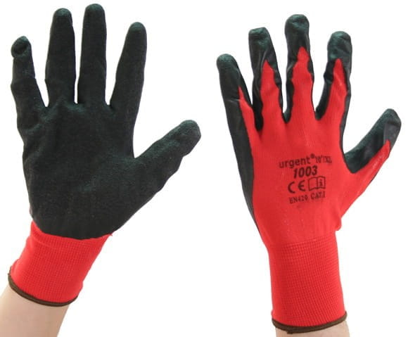 Rękawice robocze ochronne URGENT 1003 latex - zdjęcie 2
