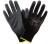 Rękawice Robocze URGENT 1009 Dziane Poliestrowe Czarne - zdjęcie 2