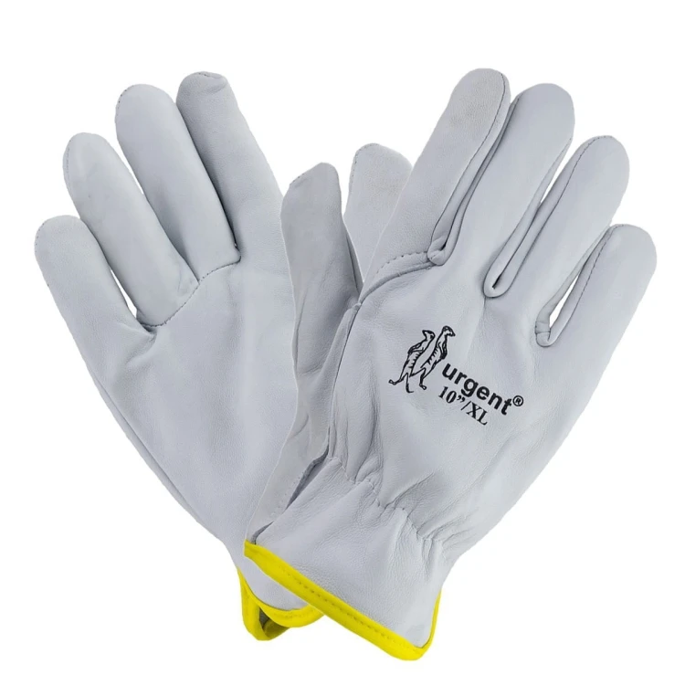Rękawice Robocze URGENT 1204 Skóra Kozia Licowa - Całoskórzane