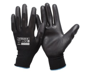 Rękawice robocze X-TOUCH BLACK poliuretan