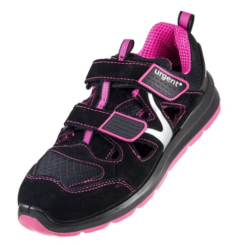 Sandały Robocze Damskie URGENT 307 S1 Skóra Zamszowa Siatka - zdjęcie 2