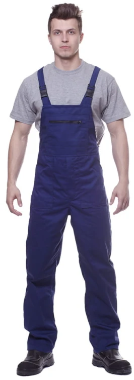 Spodnie robocze ogrodniczki ALL białe - zdjęcie 6