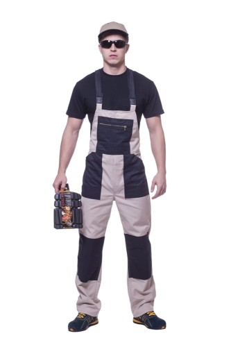 Spodnie robocze ogrodniczki DWUKOL