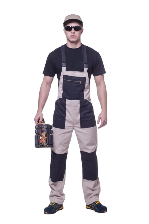 Spodnie robocze ogrodniczki DWUKOL