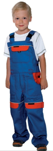 Ogrodniczki Dziecięce COOL TREND Niebiesko-Czarne - Bawełniane 260g