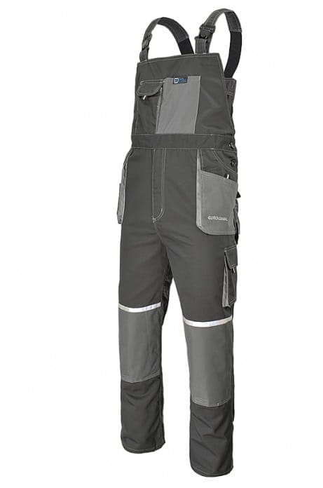 Ogrodniczki Robocze EUROCLASSIC 270g - Wzmocnienia Oxford, Odblaskowe, 11 Kieszeni